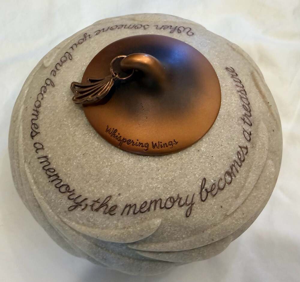 Abbey Press Whispering Wings Memorial Tealight Candle Holder